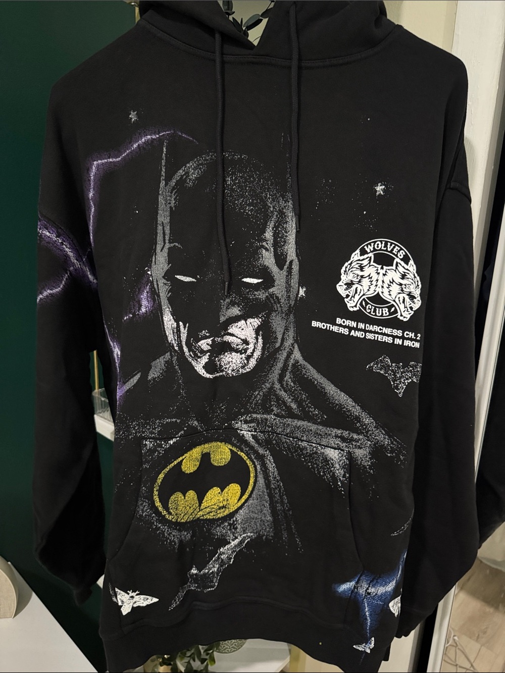 Darc Sport Batman Born in Darkness Black Men’s Hoodie